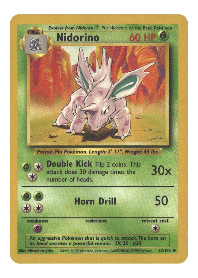 37/102 Nidorino Uncommon Normal