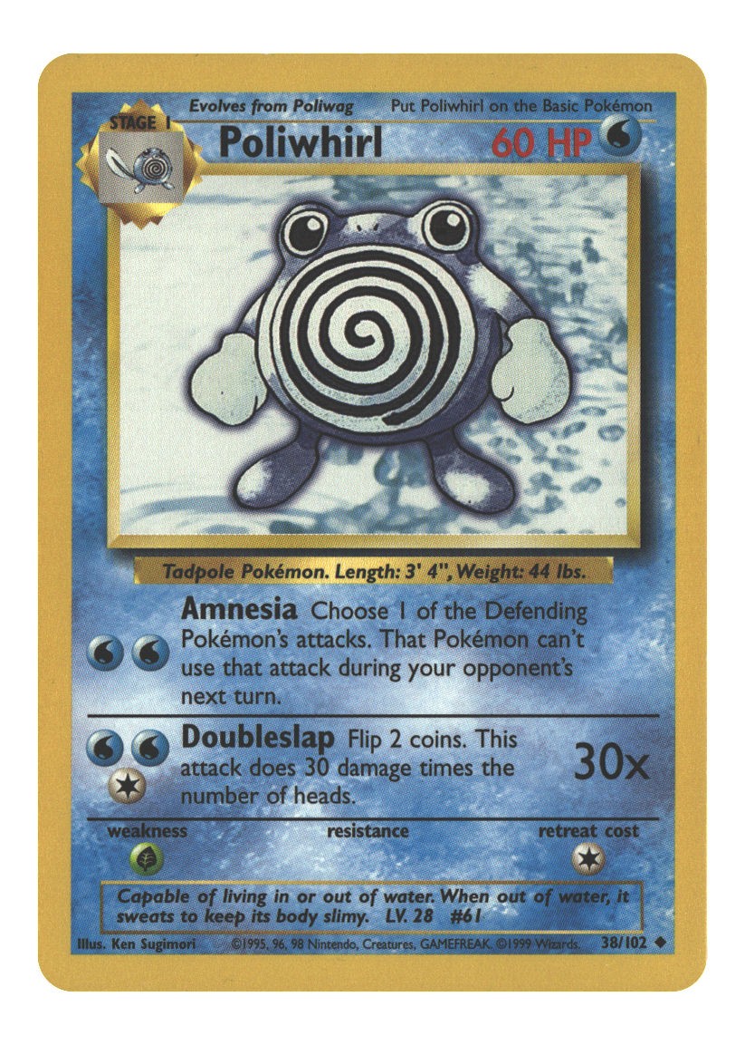 38/102 Poliwhirl Uncommon Normal