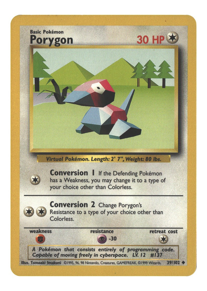 39/102 Porygon Uncommon Normal
