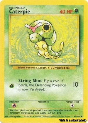 Normal Caterpie [045/102 Moderately Played ]