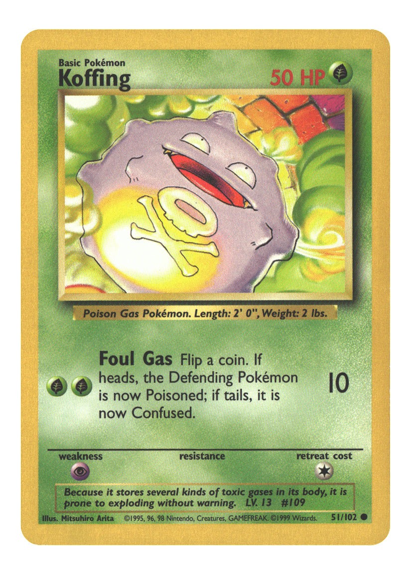 51/102 Koffing Common Normal