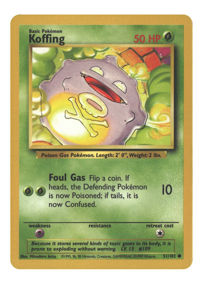 51/102 Koffing Common Normal