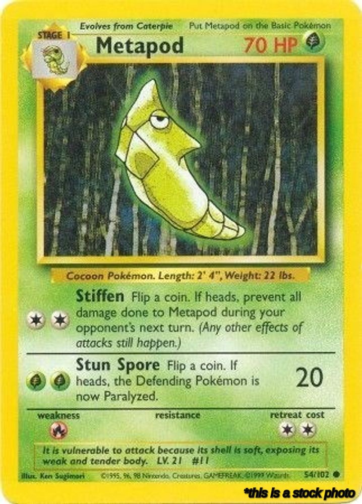 54/102 Metapod Common Normal
