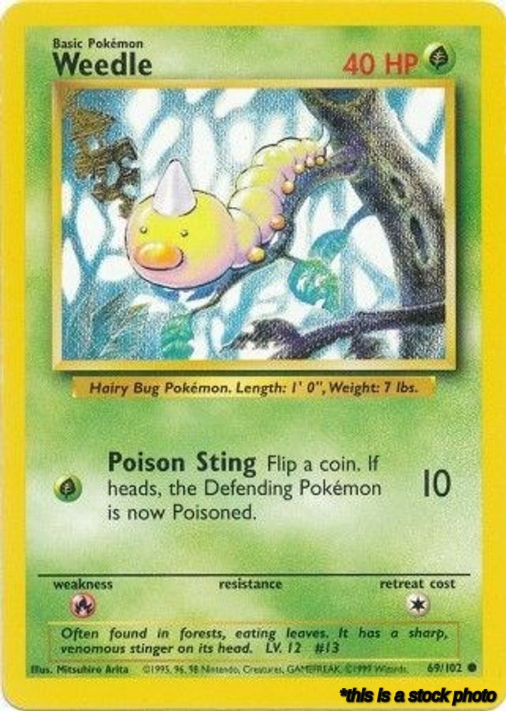 069/102 Weedle Common Normal