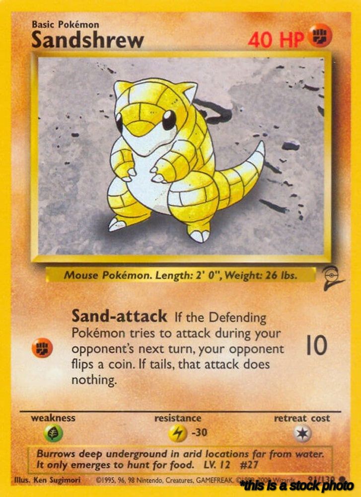 091/130 Sandshrew Common Normal