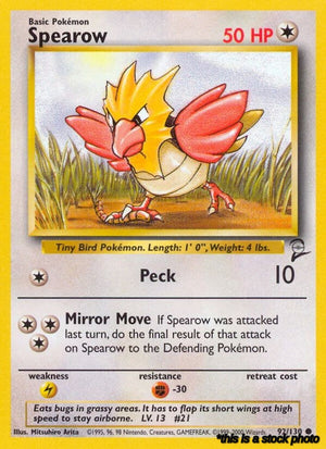 092/130 Spearow Common Normal