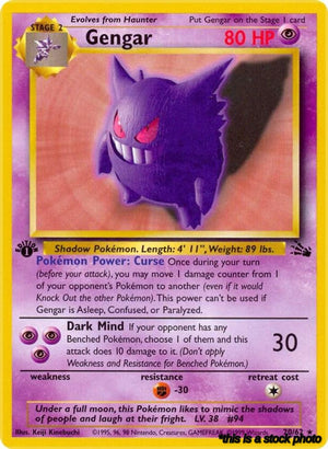 20/62 Gengar (20) Rare 1st Edition