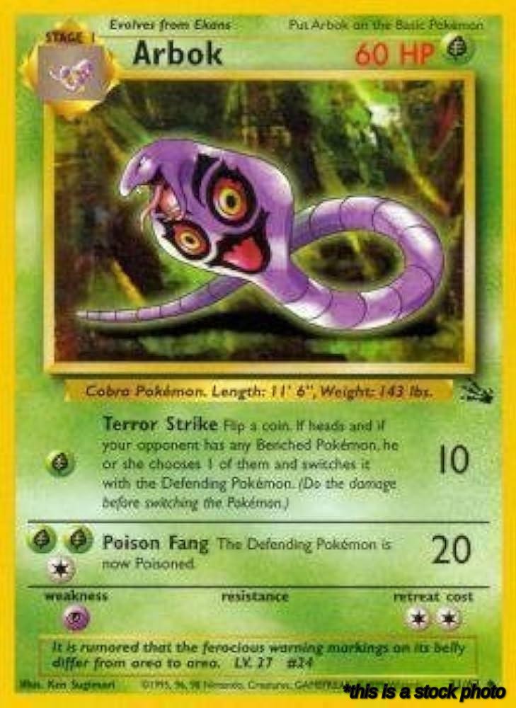 31/62 Arbok Uncommon Unlimited