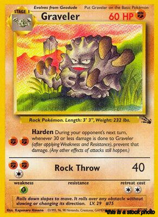 37/62 Graveler Uncommon Unlimited