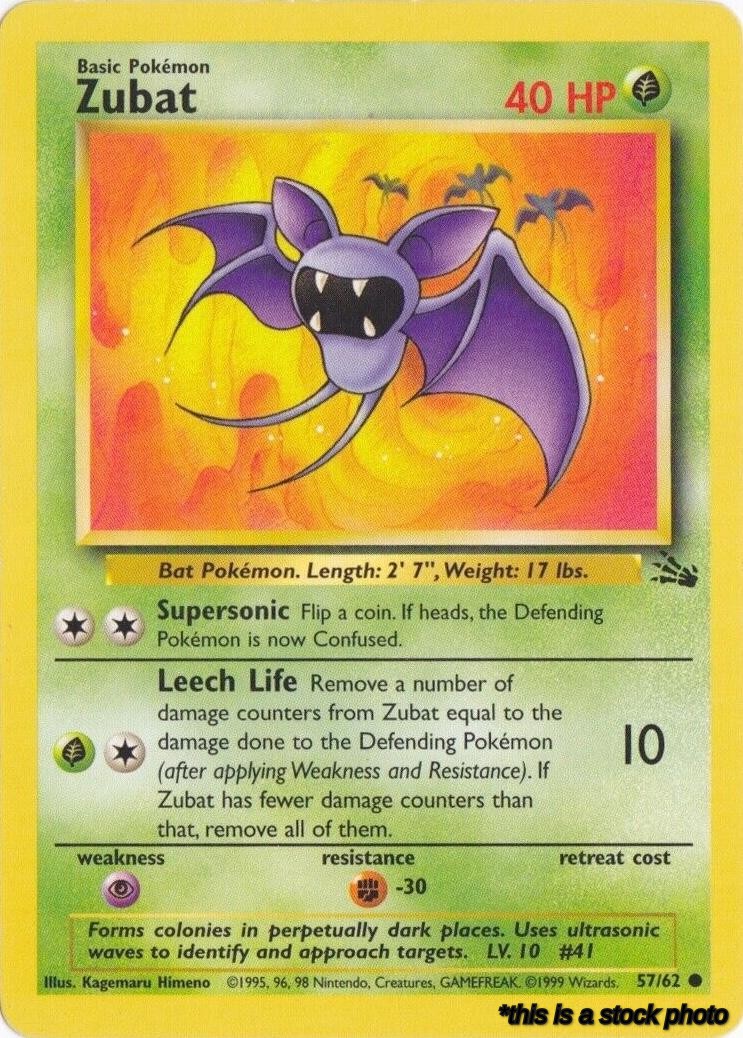 57/62 Zubat Common Unlimited