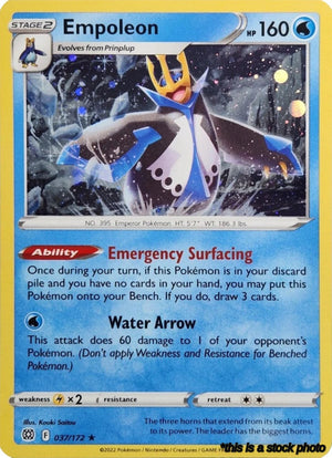 Holofoil Empoleon - 037/172 (Cosmos Holo) [037/172 Near Mint ]
