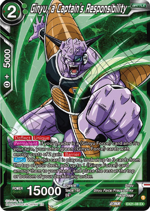 EX21-08 Ginyu, a Captain's Responsibility