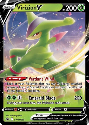 SWSH295 Virizion V Promo Holofoil