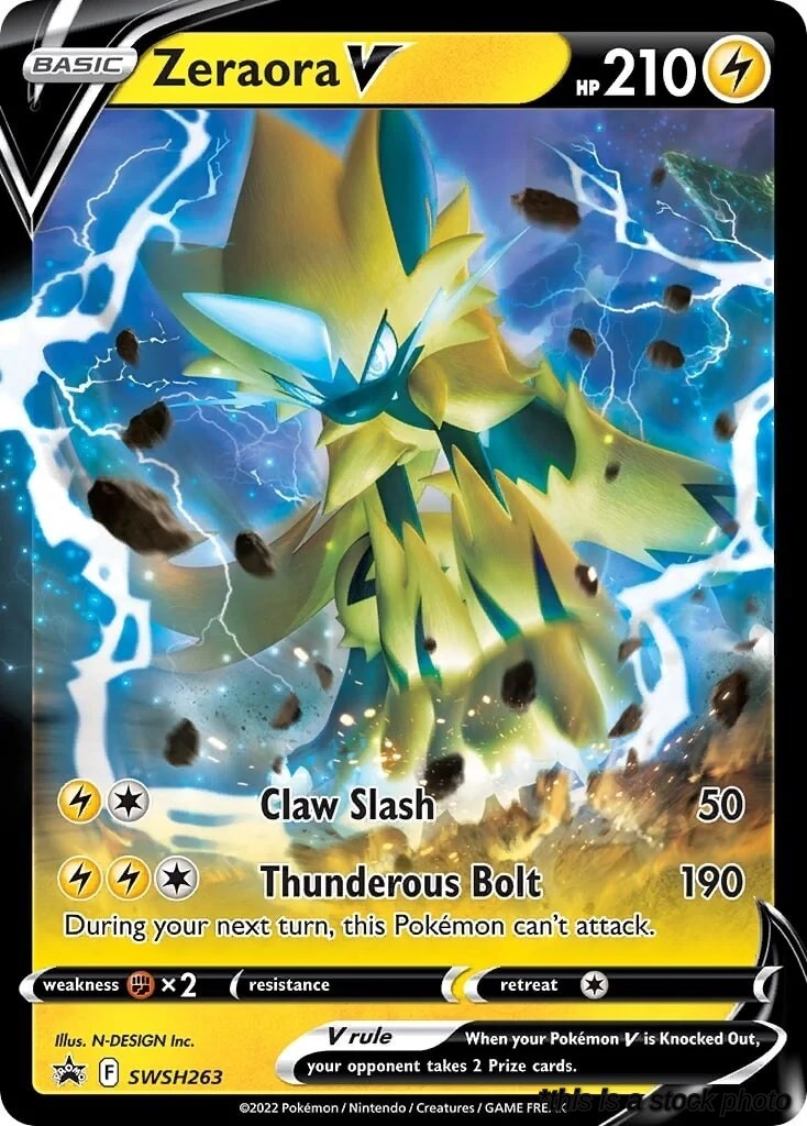 Holofoil Zeraora V - SWSH263 [SWSH263 Lightly Played ]