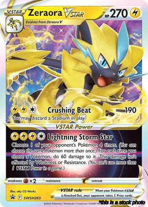 SWSH265 Zeraora VSTAR Promo Holofoil