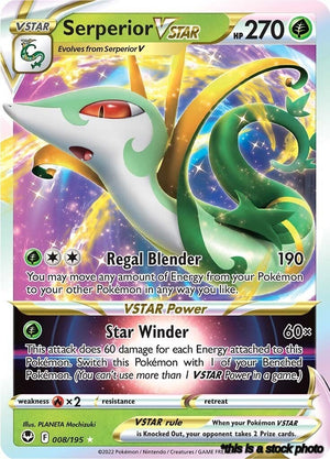 Holofoil Serperior VSTAR [008/195 Near Mint ]
