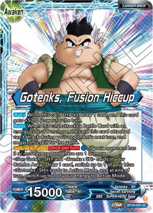 BT19-035 Son Goten & Trunks // Gotenks, Fusion Hiccup