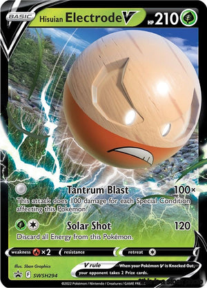 SWSH294 Hisuian Electrode V Promo Holofoil