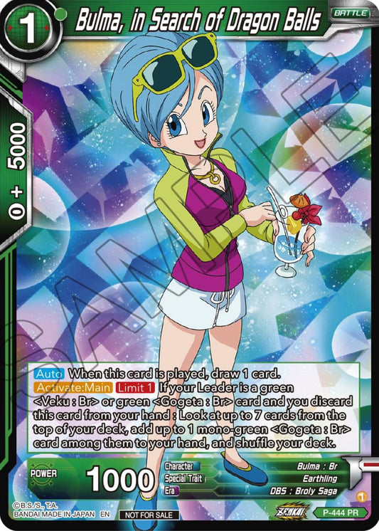 Bulma, In Search of Dragon Balls (Zenkai Series Tournament Pack Vol.2)