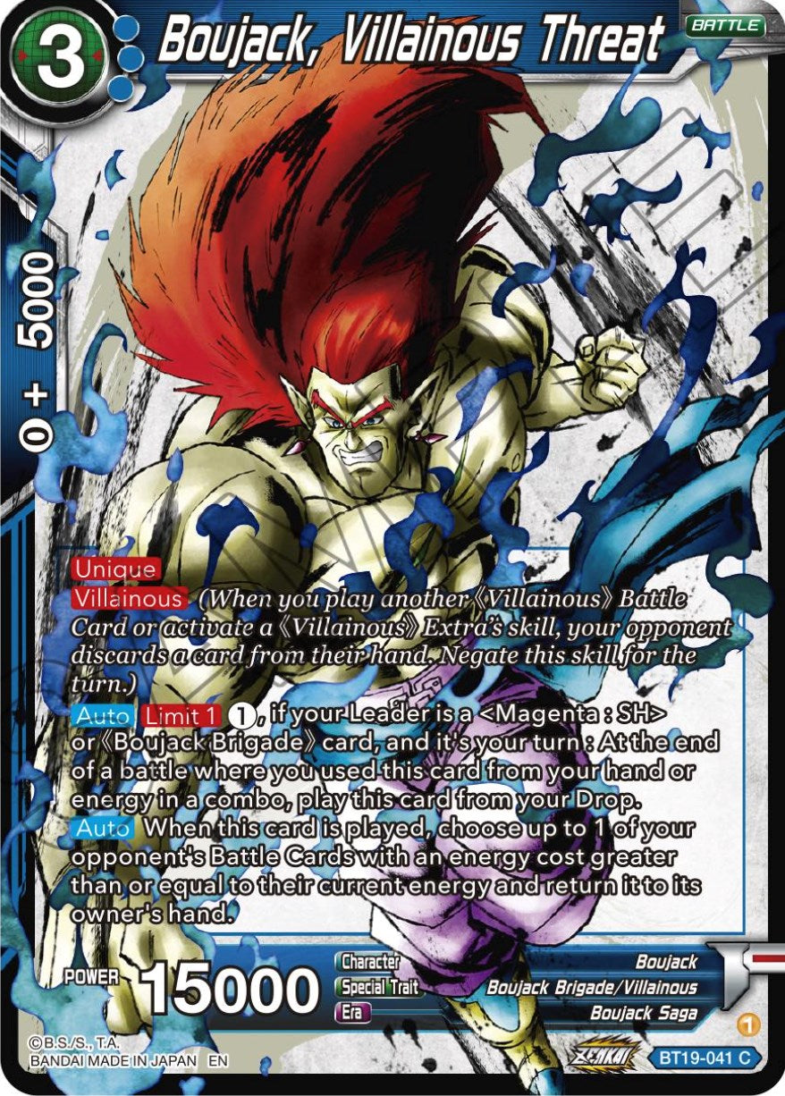 Boujack, Villainous threat