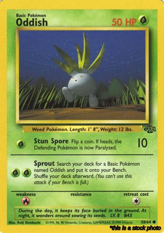 58/64 Oddish Common Unlimited
