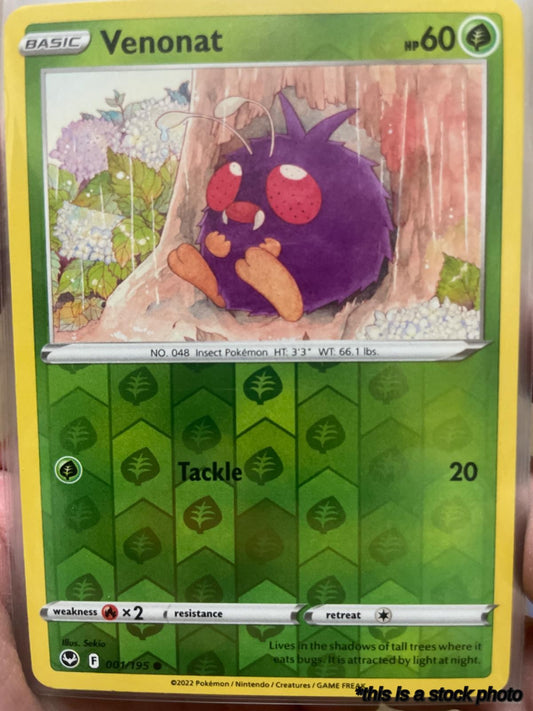 001/195 Venonat Common Reverse Holofoil