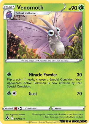 Normal Venomoth [002/195 Lightly Played ]