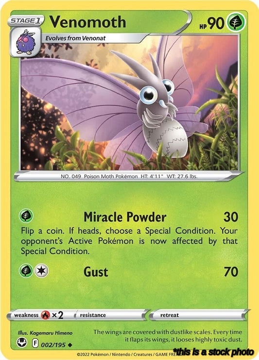 Uncommon Venomoth [002/195 Lightly Played ]