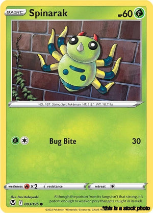 Reverse Holofoil Spinarak [003/195 Lightly Played ]