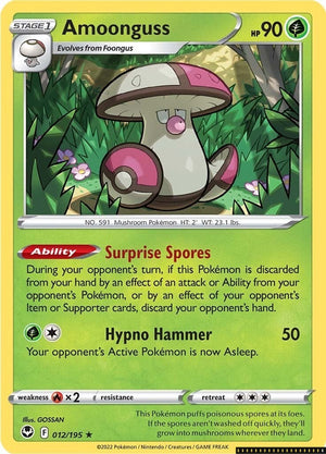 Rare Amoonguss [012/195 Near Mint ]