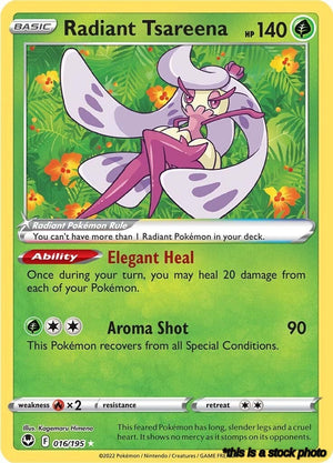 Radiant Rare Radiant Tsareena [016/195 Near Mint ]