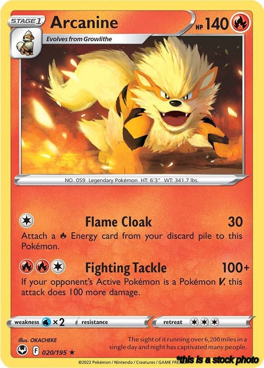 Rare Arcanine [020/195 Lightly Played ]