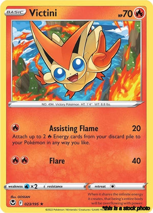 Rare Victini [023/195 Lightly Played ]