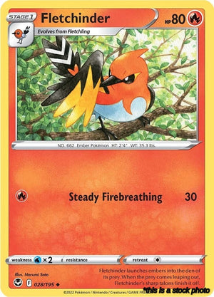 Uncommon Fletchinder [028/195 Lightly Played ]