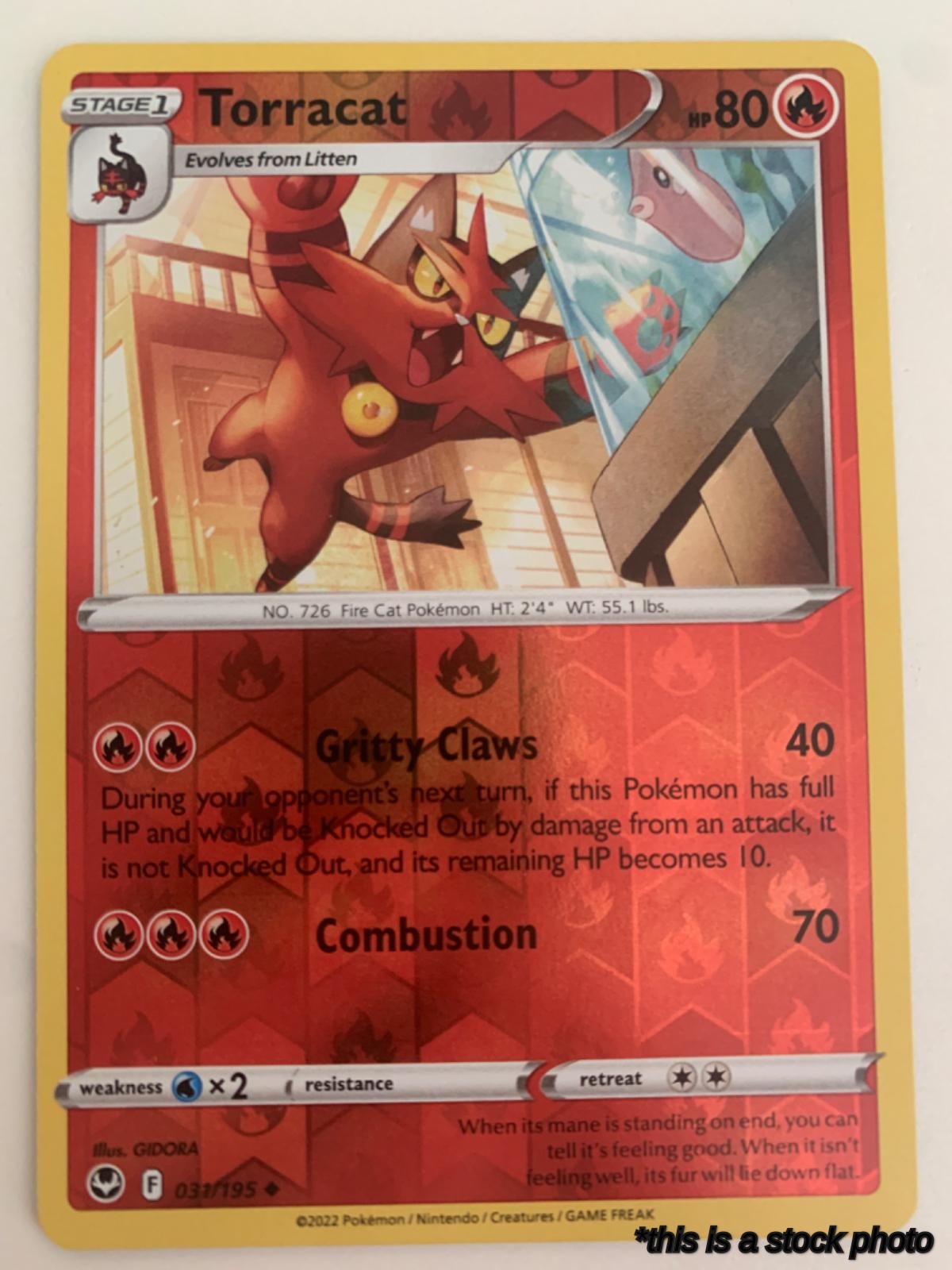 Reverse Holofoil Torracat [031/195 Lightly Played ]