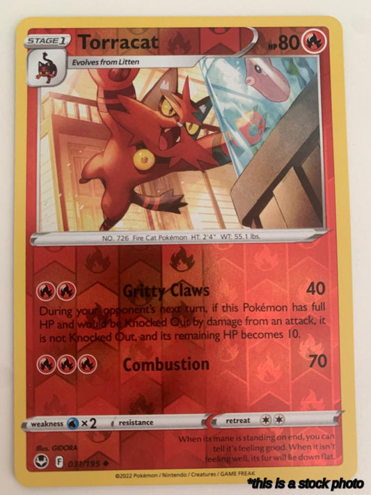 Reverse Holofoil Torracat [031/195 Lightly Played ]