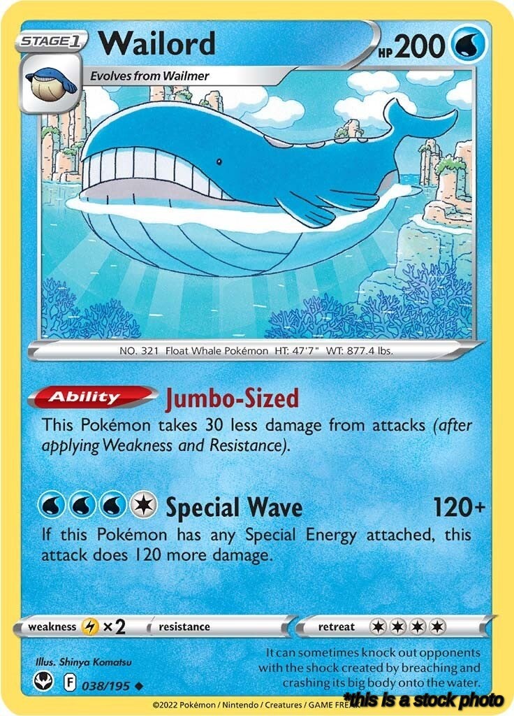 Normal Wailord [038/195 Lightly Played ]