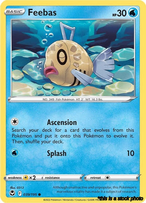 Normal Feebas [039/195 Moderately Played ]