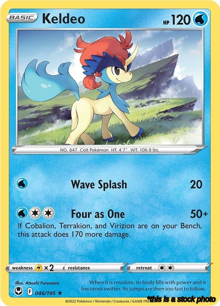 Rare Keldeo [046/195 Lightly Played ]
