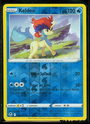 046/195 Keldeo Rare Reverse Holofoil