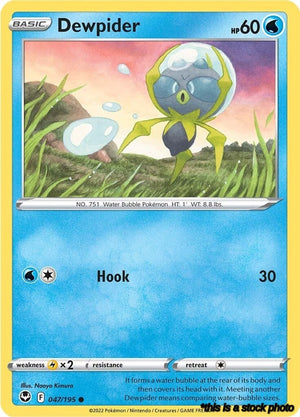 Reverse Holofoil Dewpider [047/195 Lightly Played ]