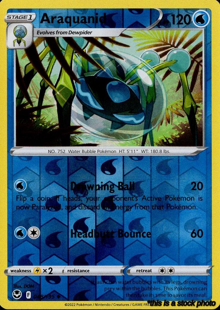 Reverse Holofoil Araquanid [048/195 Lightly Played ]