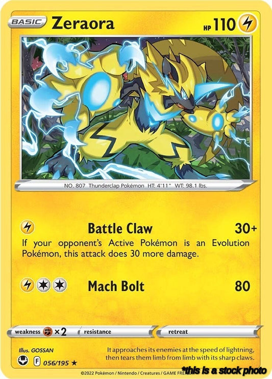 Rare Zeraora [056/195 Lightly Played ]