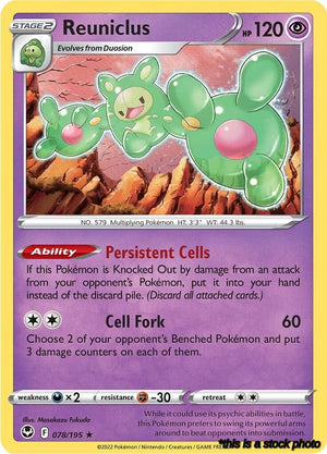 Holofoil Reuniclus [078/195 Near Mint ]