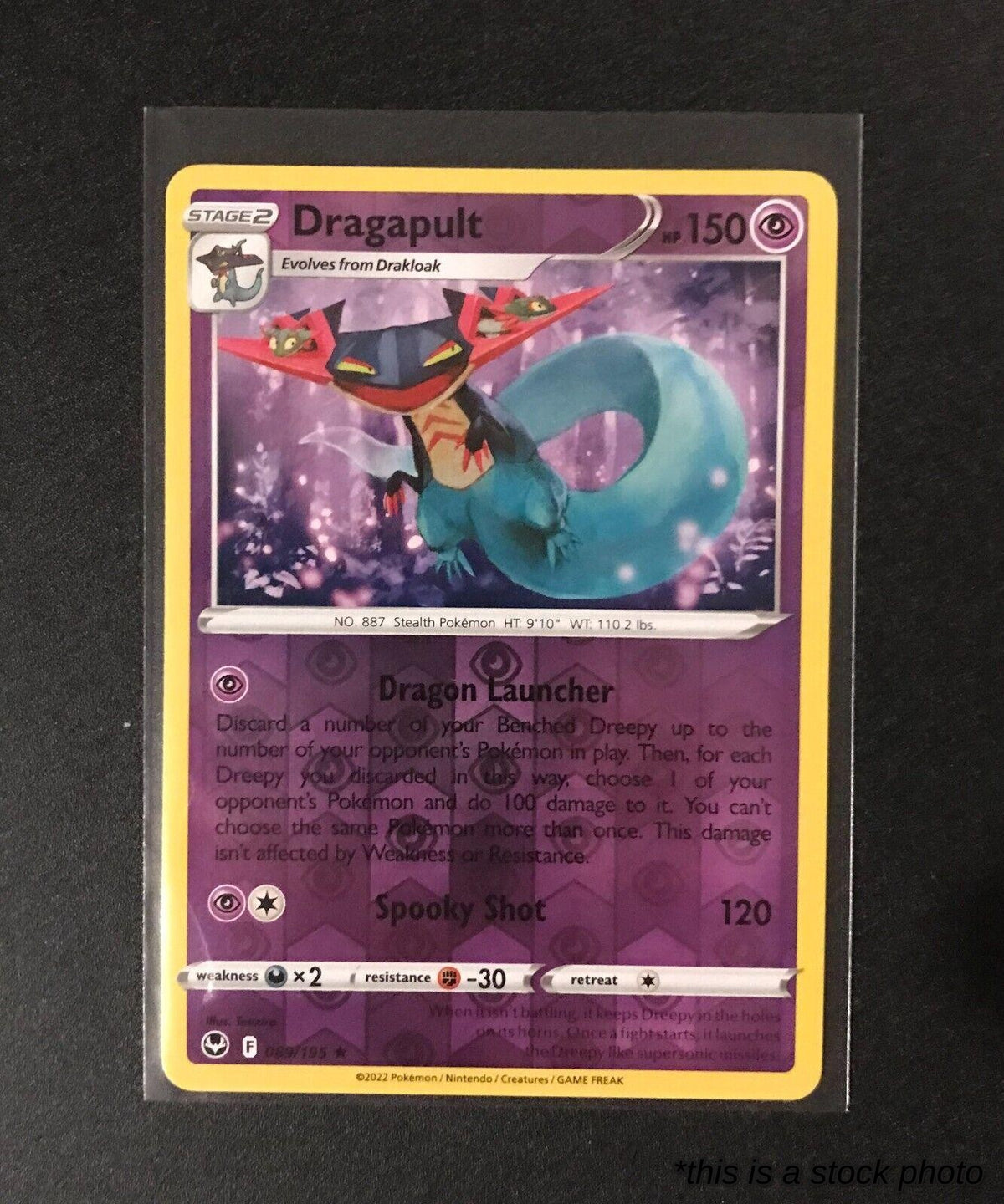 089/195 Dragapult Holo Rare Reverse Holofoil