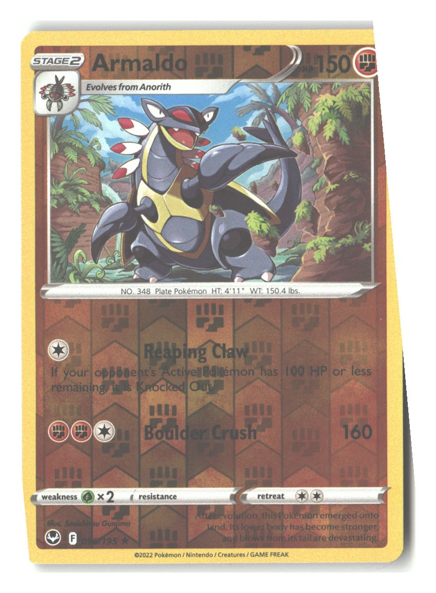 096/195 Armaldo Rare Reverse Holofoil