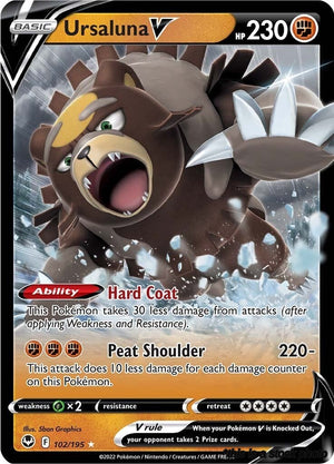Ultra Rare Ursaluna V [102/195 Near Mint ]
