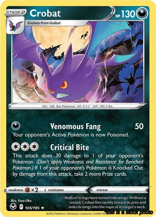 Holo Rare Crobat [105/195 Lightly Played ]