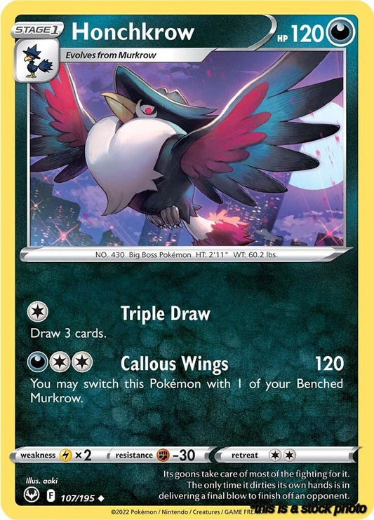 Uncommon Honchkrow [107/195 Lightly Played ]