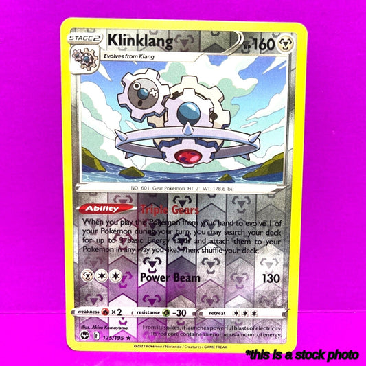 125/195 Klinklang Rare Reverse Holofoil